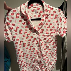 Roller Rabbit Pink Whale Patterned PJ Set